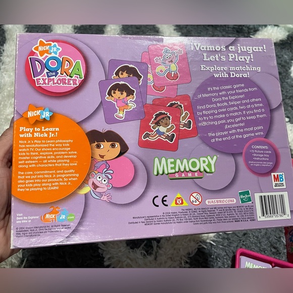Dora the Explorer Memory Game 2004 kids toys cards unisex - Picture 5 of 8
